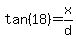 tan%2818%29+=+x%2Fd