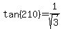 tan%28210%29=1%2Fsqrt%283%29