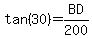 tan%2830%29+=+BD%2F200