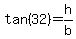 tan%2832%29+=+h%2Fb