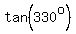 tan%28330%5Eo%29