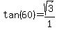 tan%2860%29=sqrt%283%29%2F1