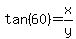 tan%2860%29=x%2Fy