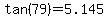 tan%2879%29=5.145