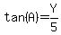 tan%28A%29=Y%2F5