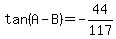 tan%28A-B%29=+-44%2F117