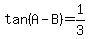 tan%28A-B%29=1%2F3