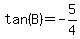 tan%28B%29=-5%2F4