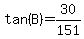 tan%28B%29+=+30%2F151