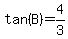 tan%28B%29+=+4%2F3