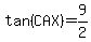 tan%28CAX%29=9%2F2