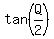 tan%28Q%2F2%29