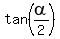 tan%28alpha%2F2%29