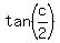 tan%28c%2F2%29