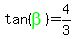 tan%28green%28beta%29%29=4%2F3