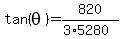 tan%28theta%29=820%2F%283%2A5280%29