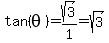 tan%28theta%29=sqrt%283%29%2F1=sqrt%283%29