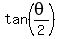 tan%28theta%2F2%29