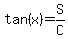 tan%28x%29=S%2FC