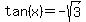 tan%28x%29+=+-sqrt%283%29