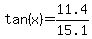 tan%28x%29+=+11.4%2F15.1
