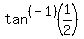tan%5E%28-1%29%281%2F2%29