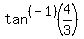 tan%5E%28-1%29%284%2F3%29