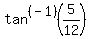 tan%5E%28-1%29%285%2F12%29