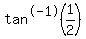 tan%5E-1%281%2F2%29