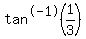 tan%5E-1%281%2F3%29+