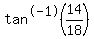 tan%5E-1%2814%2F18%29