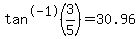 tan%5E-1%283%2F5%29=30.96