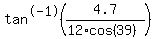 tan%5E-1%284.7%2F%2812%2Acos%2839%29%29%29