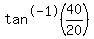 tan%5E-1%2840%2F20%29+