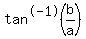 tan%5E-1%28b%2Fa%29