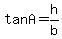 tan+A+=+h%2Fb