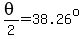theta%2F2=38.26%5Eo