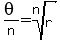 theta%2Fn=root%28n%2Cr%29