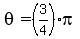 theta=%283%2F4%29pi