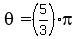 theta=%285%2F3%29pi
