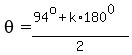 theta=%2894%5Eo%2Bk%2A180%5E0%29%2F2