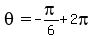 theta=+-pi%2F6%2B2pi