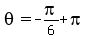 theta=+-pi%2F6%2Bpi