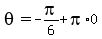 theta=+-pi%2F6%2Bpi%2A0