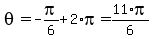 theta=-pi%2F6%2B2%2Api=11%2Api%2F6