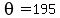 theta=195