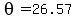 theta=26.57