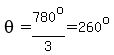 theta=780%5Eo%2F3=260%5Eo