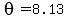 theta=8.13