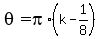 theta=pi%2A%28k-1%2F8%29